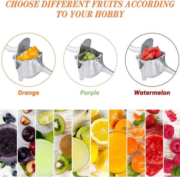 Manual Fruit Press Juicer – Heavy-Duty Hand Juice Extractor for Citrus, Lemon, Orange, Pomegranate & More - Image 2